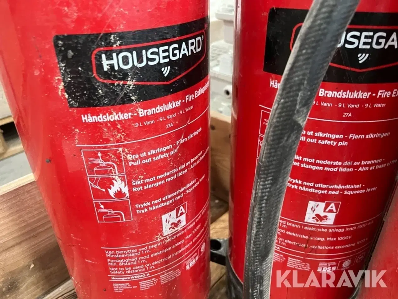 Billede 12 - Lot - Pulver- og vandslukkere Housegard og Gloria 12 kg og 9 Liter