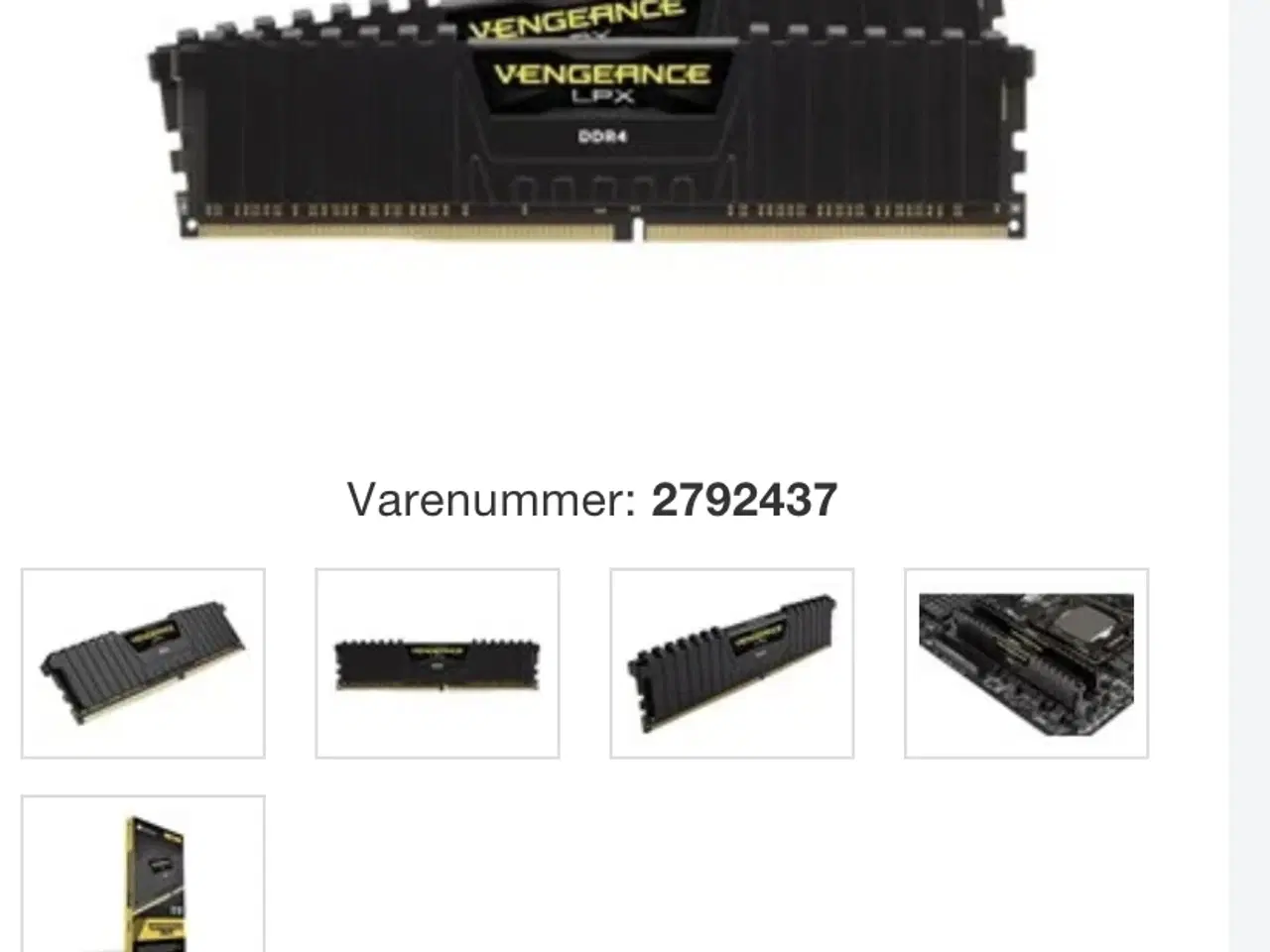 Billede 4 - Corsair vegenance LPX DDR4-3200 - 16gb 