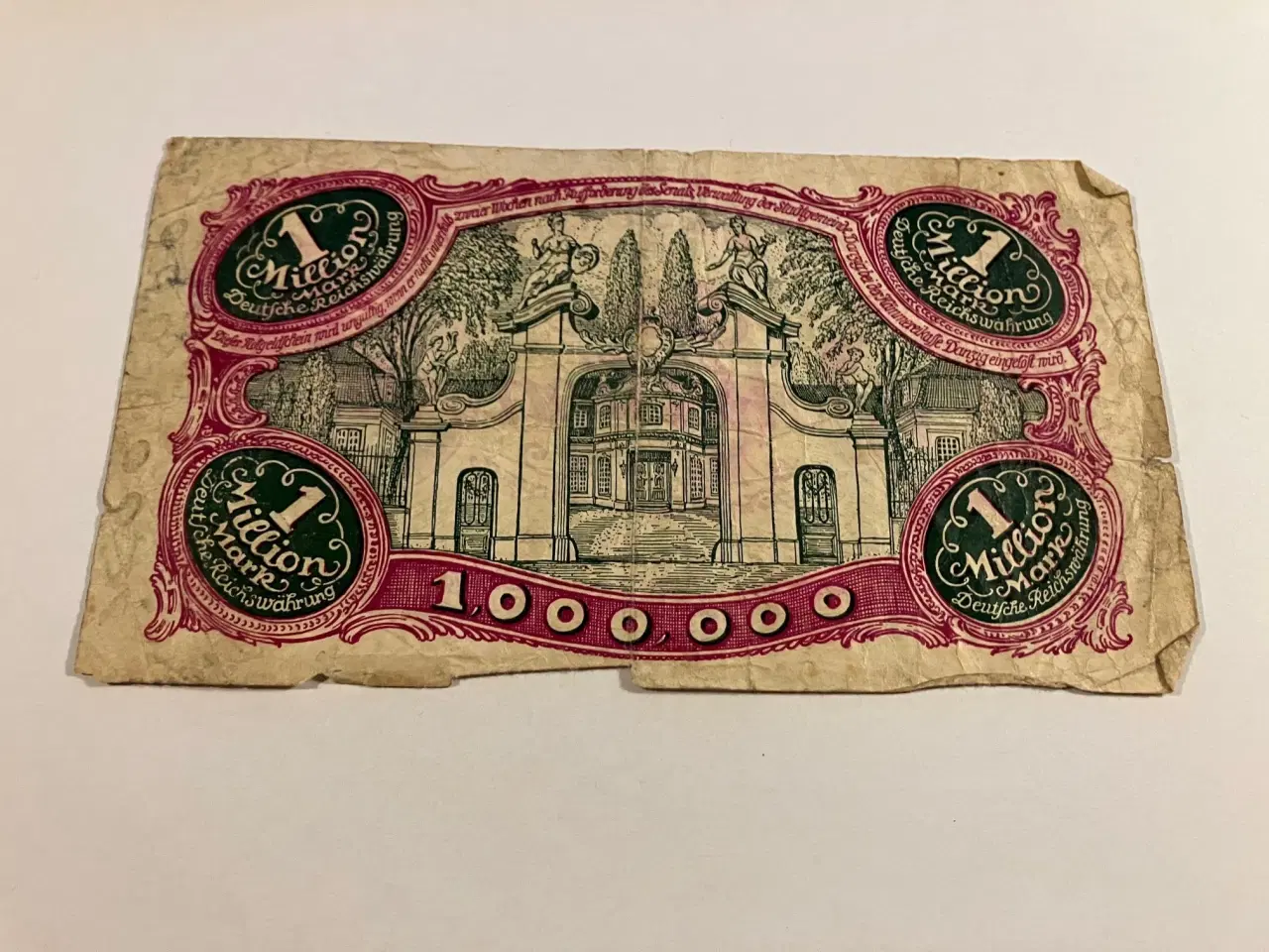 Billede 2 - Eine Million Mark 1923 Germany - Meget slidt