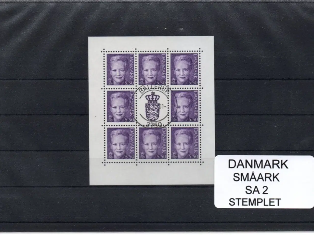 Billede 1 - Danmark - Småark SA 2 - Stemplet