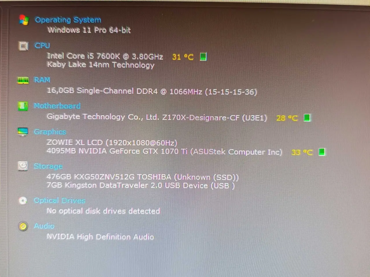 Billede 8 - Solid gamer pc sæt, i5, 16gb ddr4, GTX 1070TI