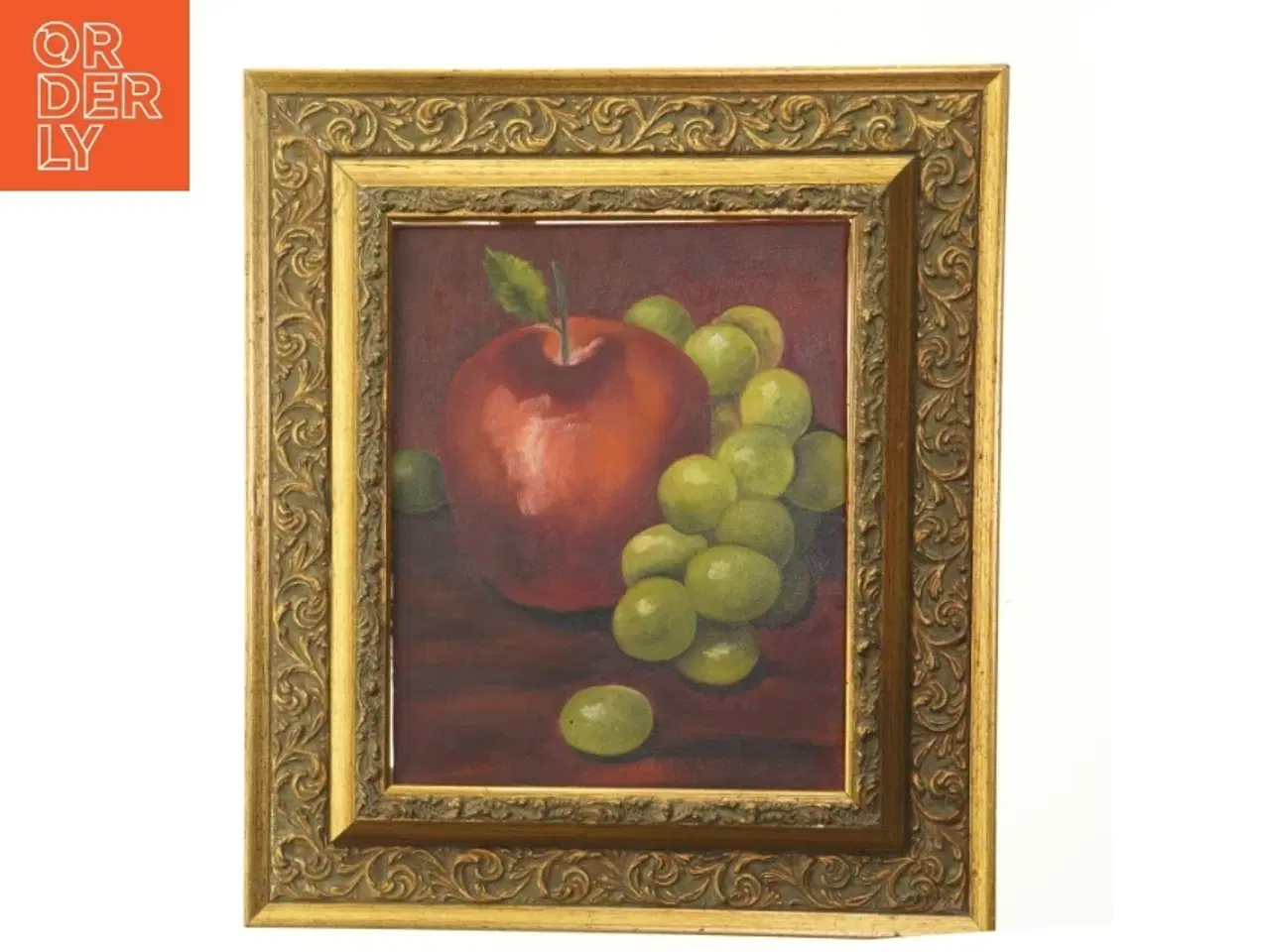 Billede 1 - Frugtmaleri i ramme (str. 45x39,5 cm)