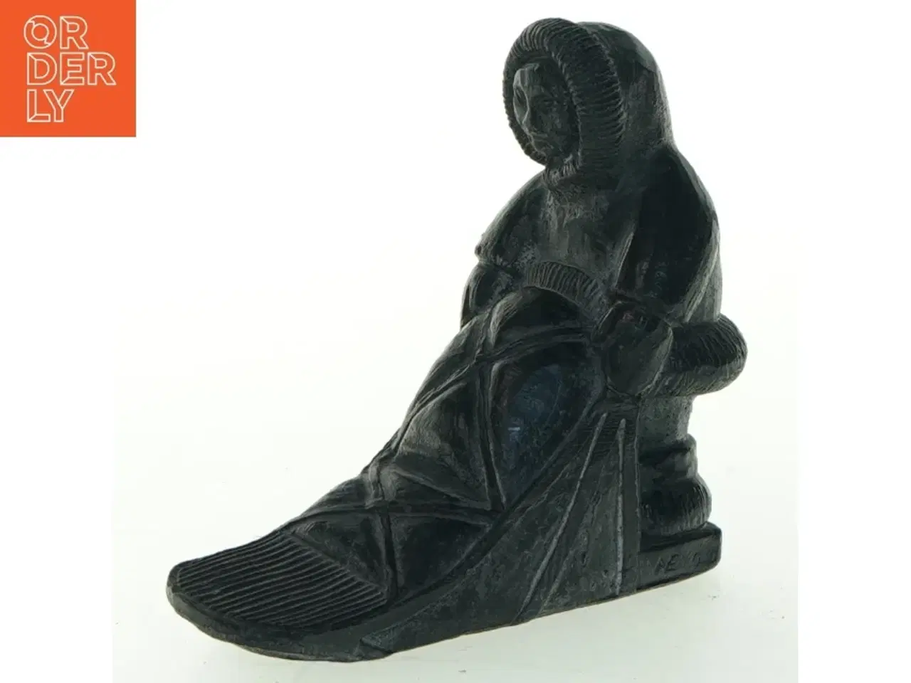 Billede 1 - Skulptur af eskimo (str. 12 cm)