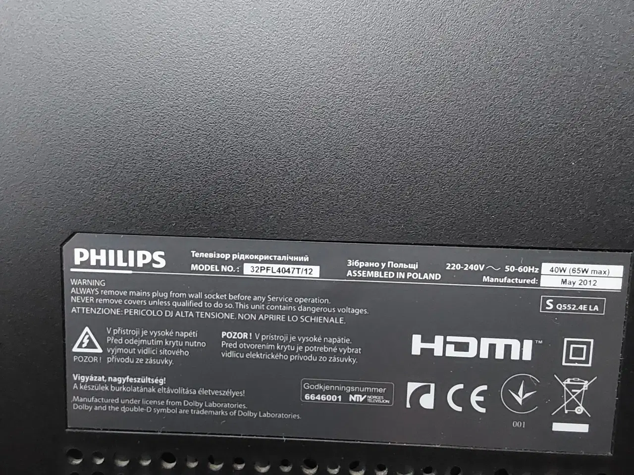 Billede 5 - Philips 32 tv model 32PFL4047T/12 