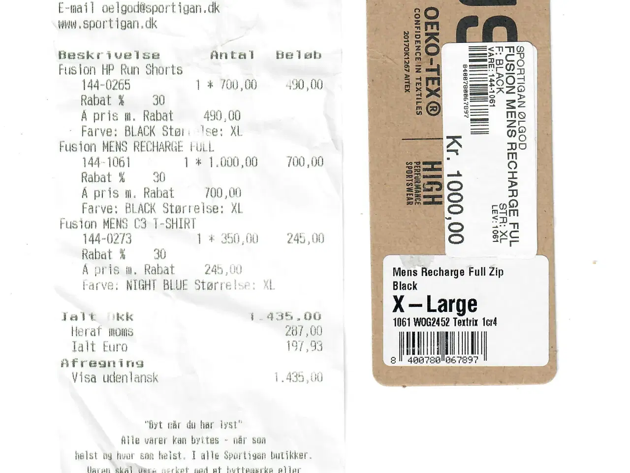 Billede 5 - Fusion Mens Recharge Full Zip trøje