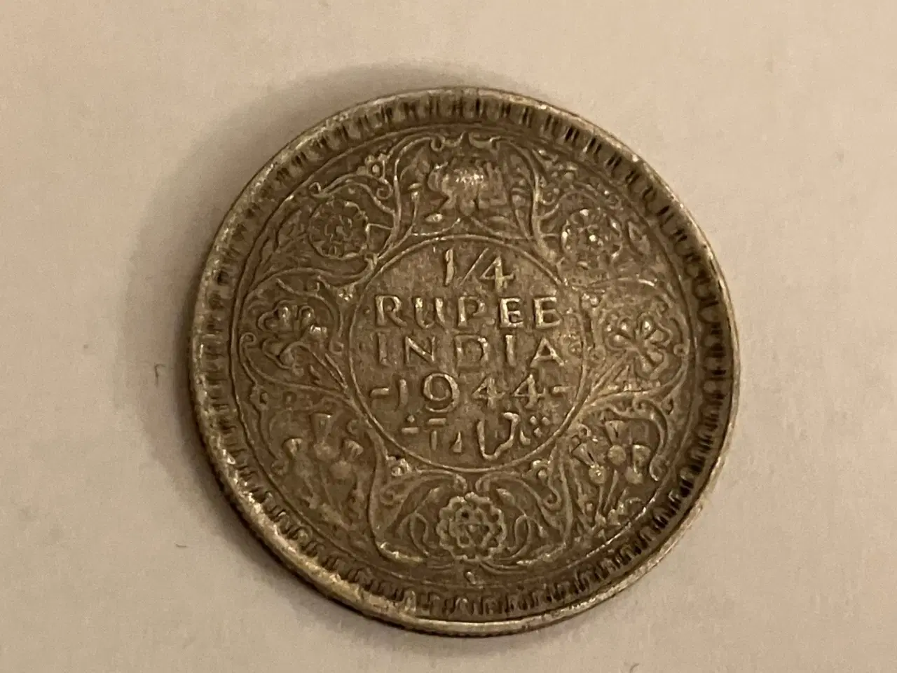 Billede 1 - 1/4 Rupee India 1944