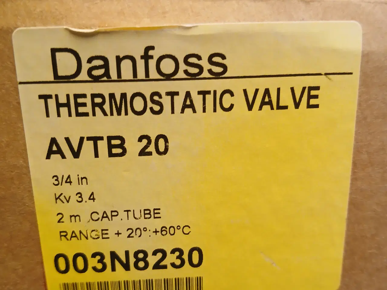 Billede 2 - Danfoss AVTB 3/4 20-60 ny