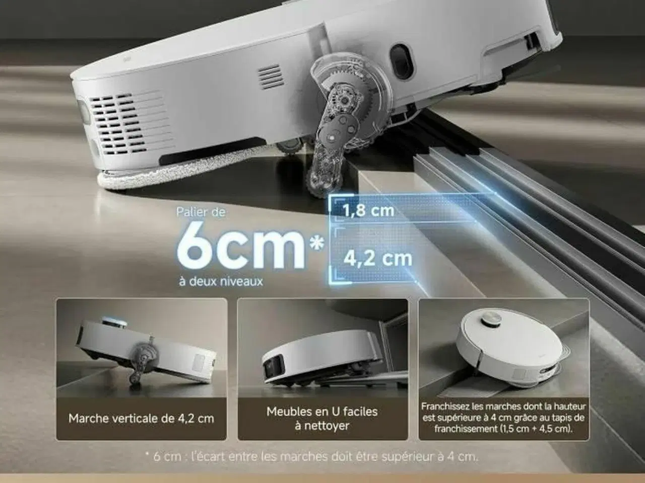 Billede 20 - Dreame X50 Ultra Complete robotstøvsuger - 700 W, 6.400 mAh, 20.000 Pa, Wi‑Fi/app