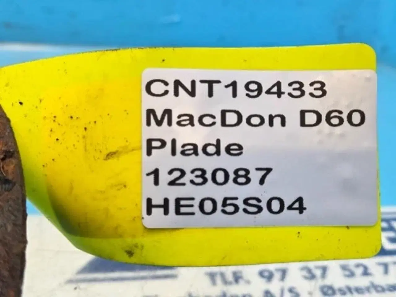Billede 6 - MacDon D60 Plade 123087