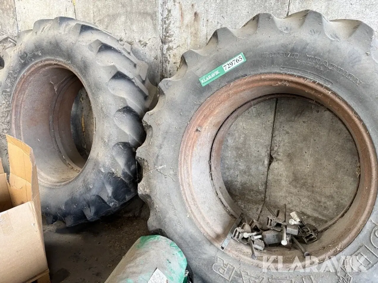 Billede 2 - Dæk med fælge 2 styk Goodyear Super traction