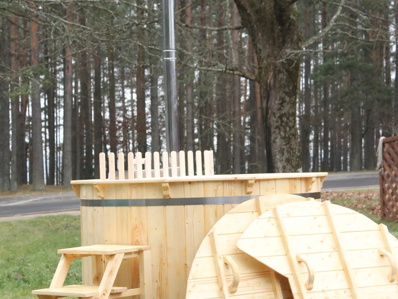 Billede 9 - Vildmarksbadene  af grantræ 180 cm diameter kun fo