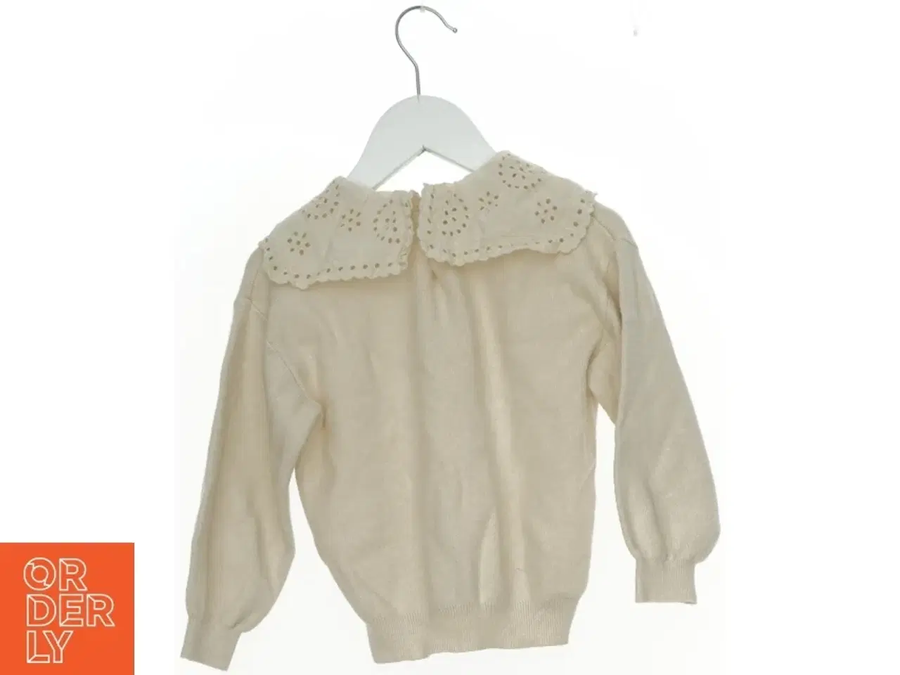 Billede 1 - Strik Bluse fra Zara med blonde krave (str. 110 cm)