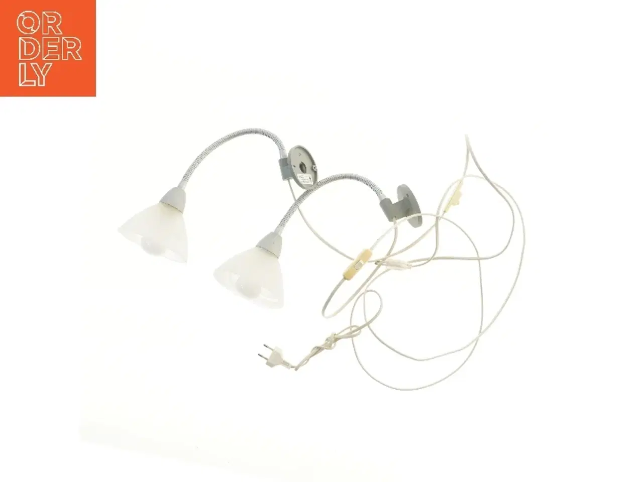 Billede 1 - Dobbelt væglampe med fleksible arme (str. 42 cm)