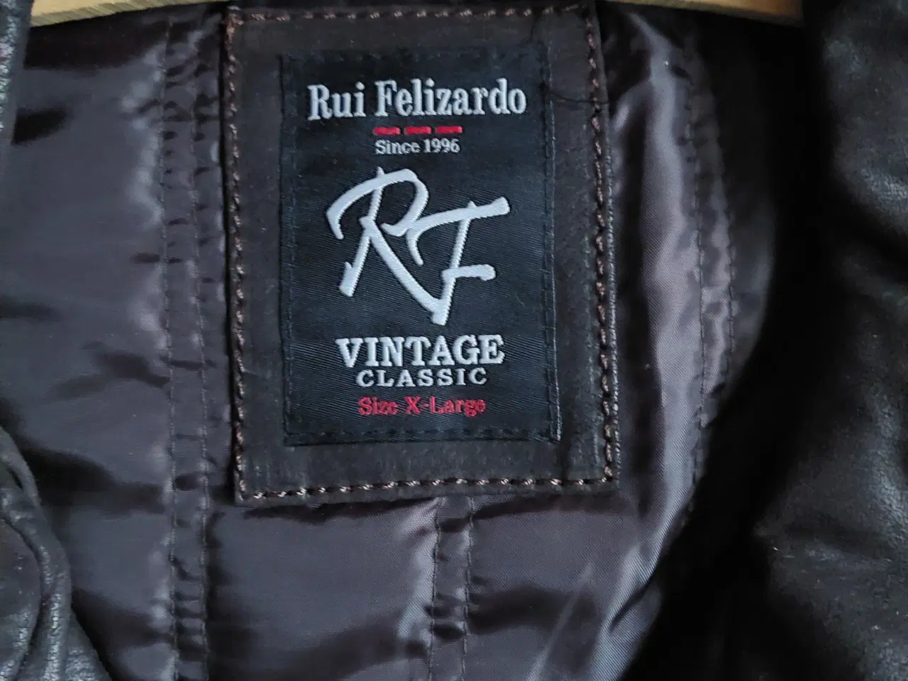 Billede 2 - Ny Skindjakke Vintage Mørk Brun str xl  m Foer 