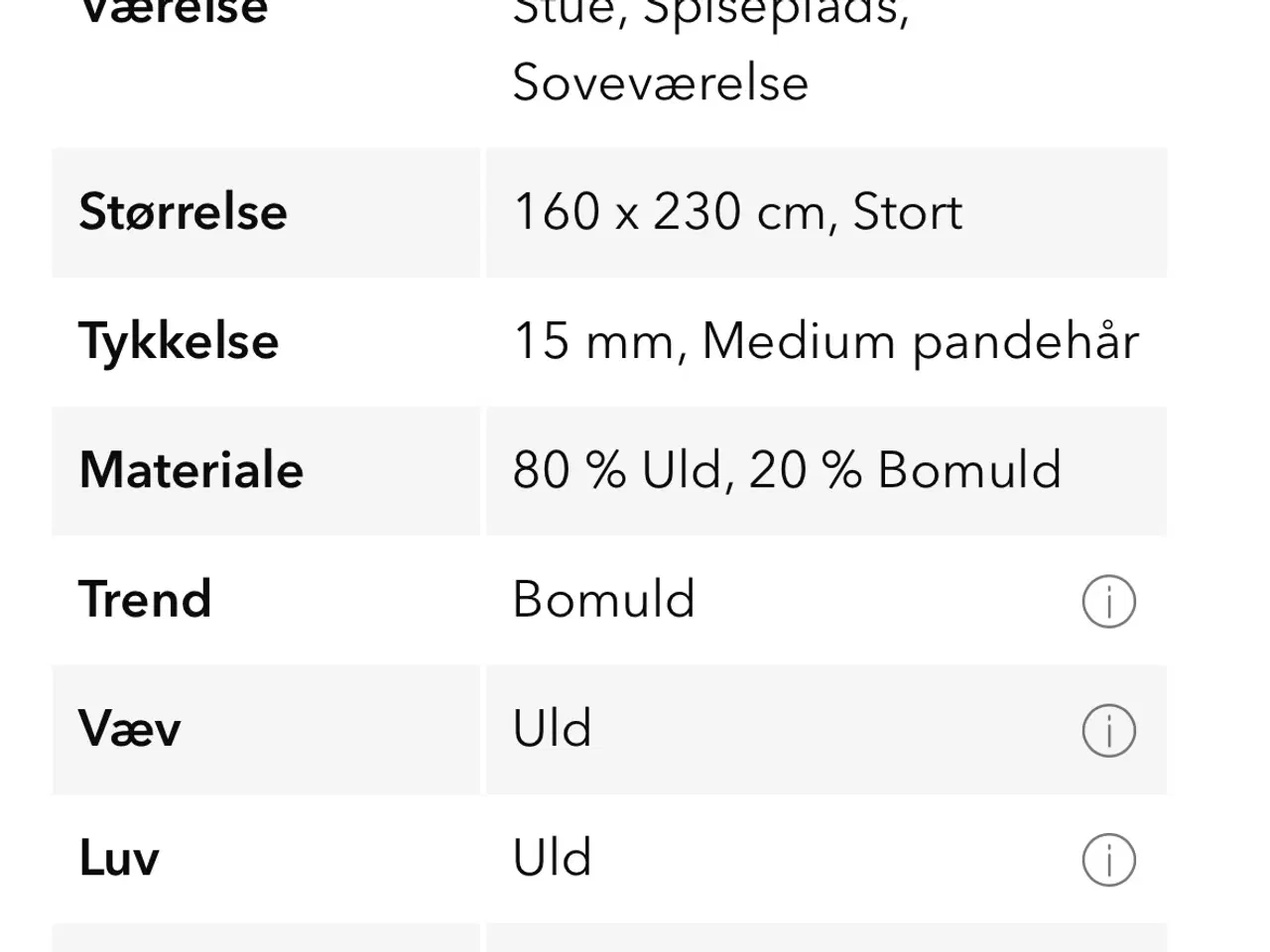 Billede 6 - Tykt uldtæppe fra Rugvista