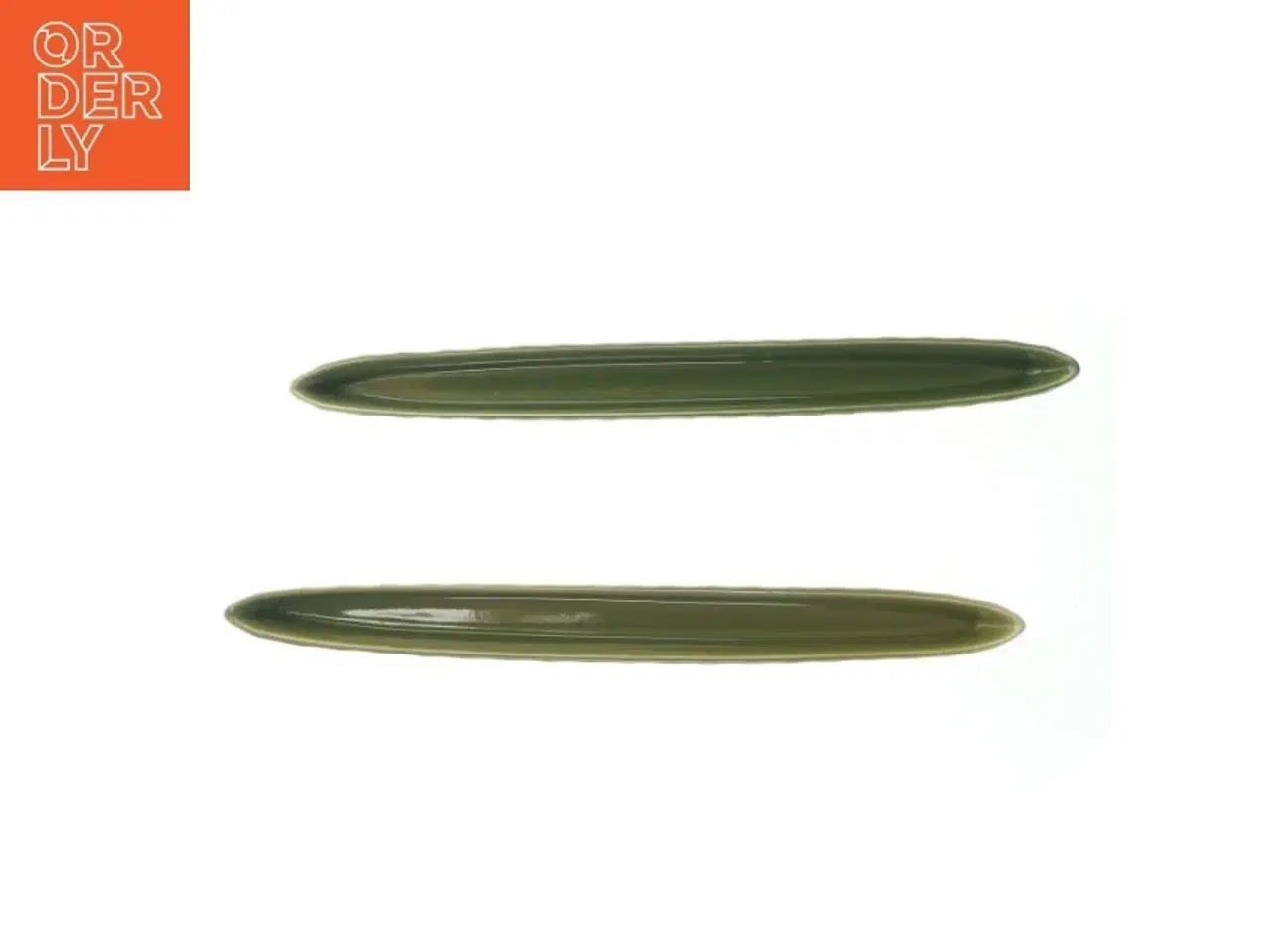 Billede 2 - Grøn aflange oliven skåle fra Galzone Denmark (str. 42 cm)