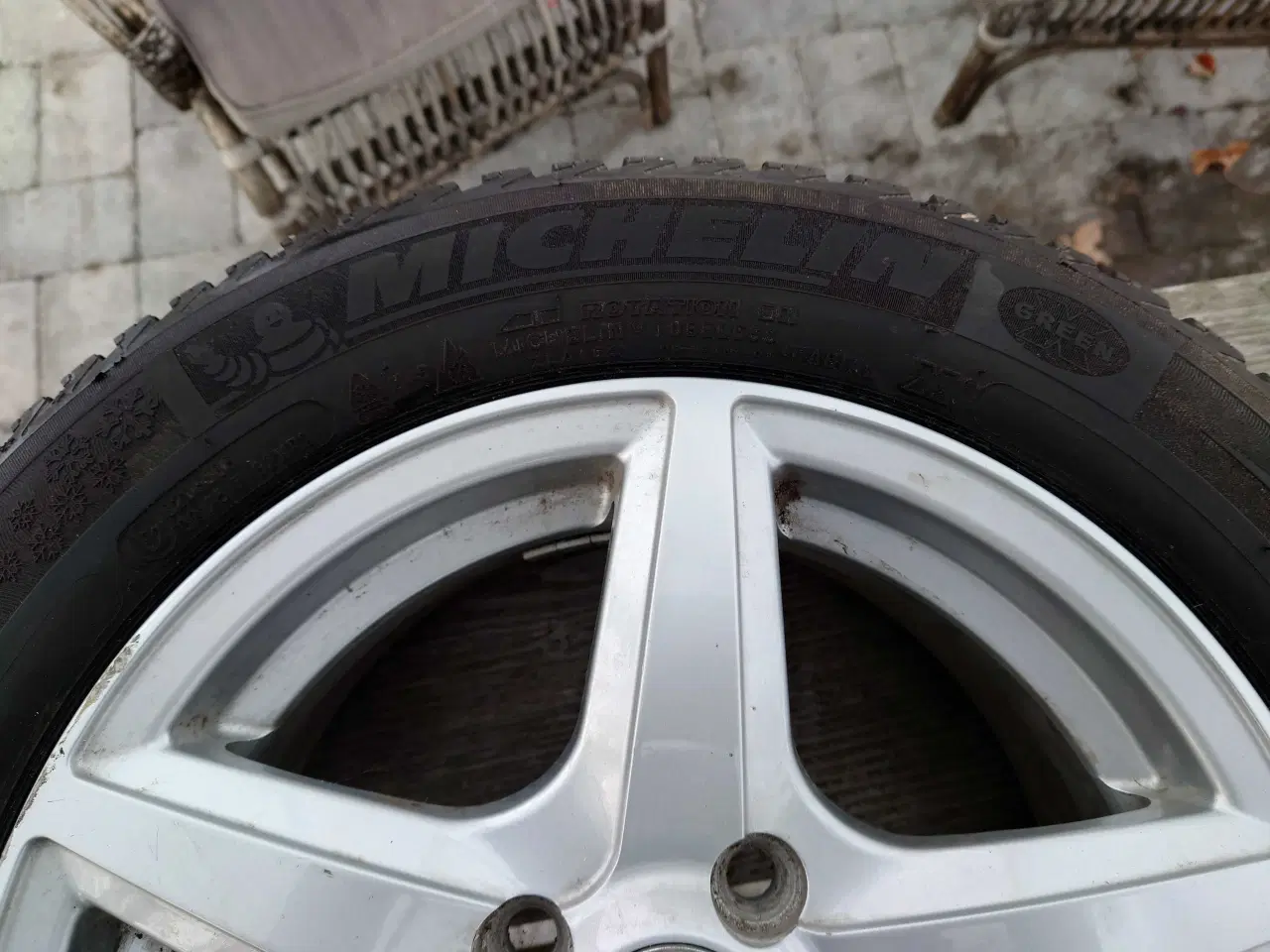 Billede 2 - Vinterdæk Michelin på Alu