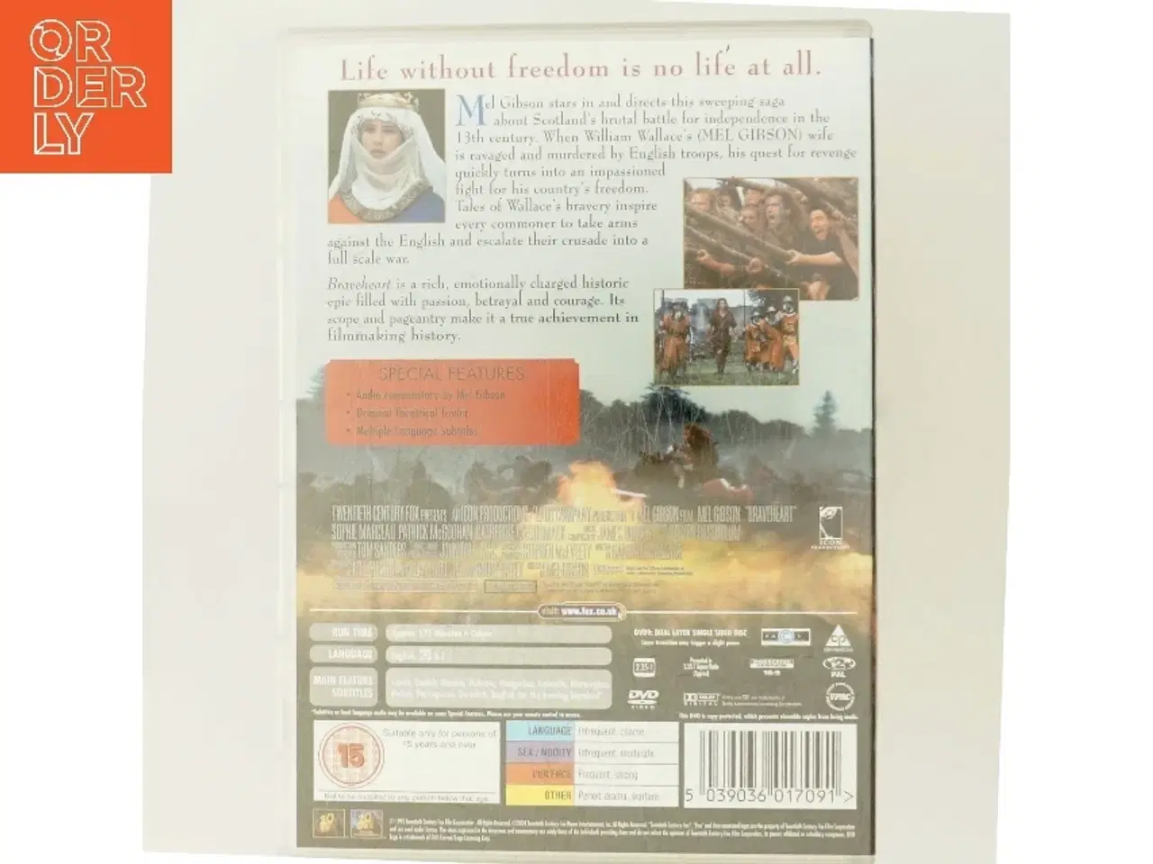 Billede 3 - Braveheart med Mel Gibson (DVD)