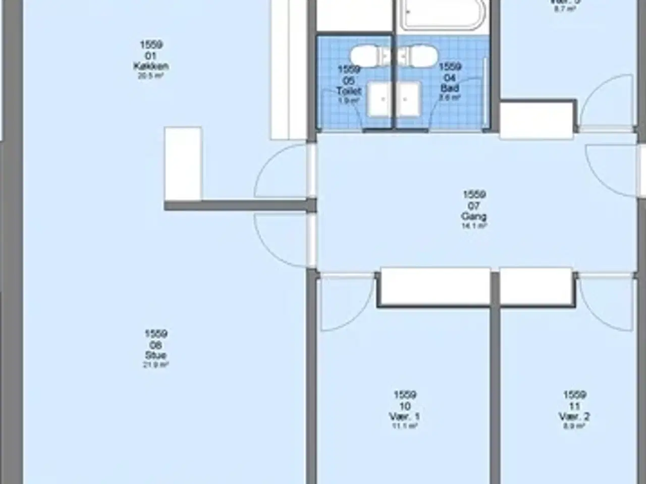 Billede 1 - 115 m2 lejlighed i Esbjerg Ø