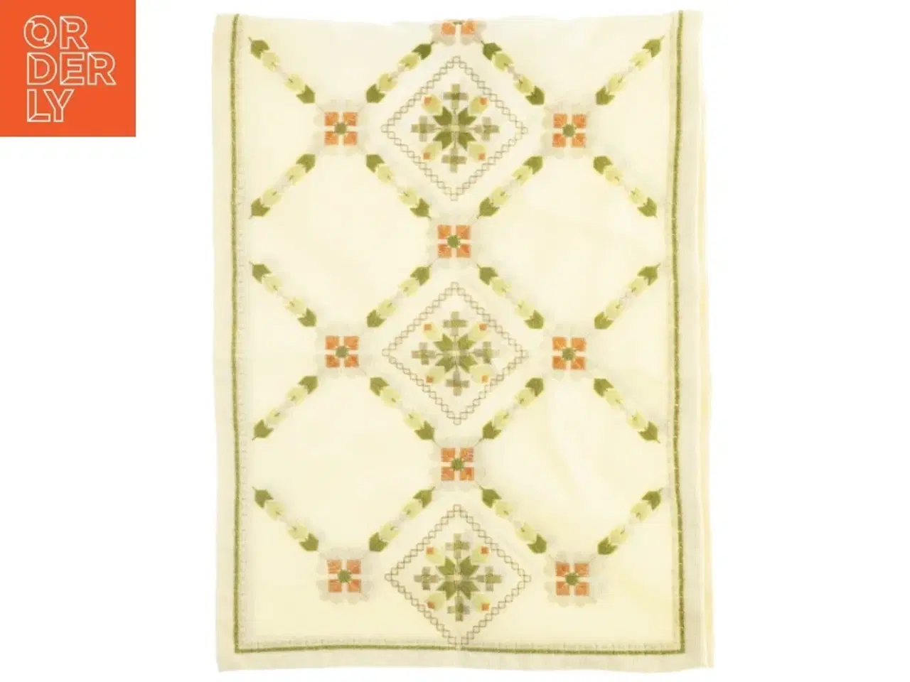 Billede 1 - Broderet bordløber (str. 120 x. 43 cm)