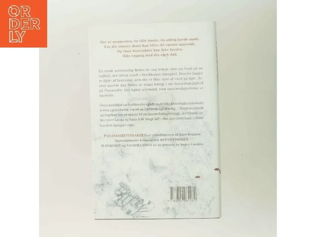 Billede 3 - Paganinikontrakten : Kriminalroman (Danish Language) af Lars Kepler (Bog)
