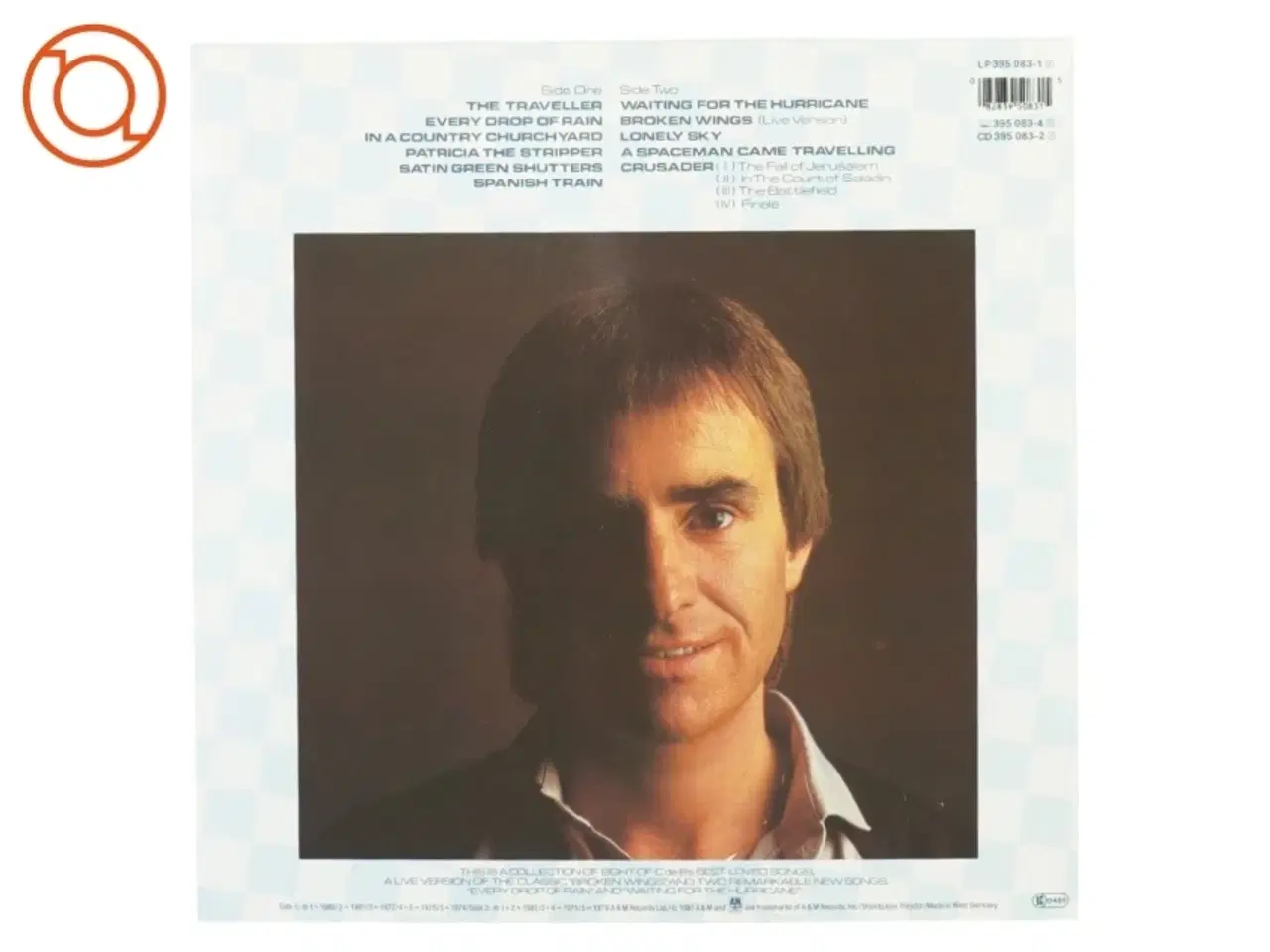 Billede 4 - Chris de Burgh, best moves fra A Og M Records (str. 30 cm)