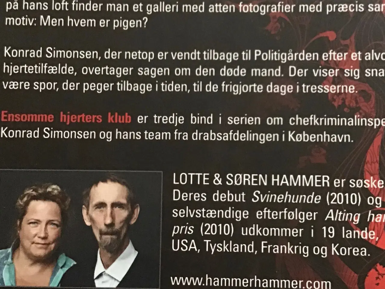 Billede 2 - Lotte og Søren Hammer : Ensomme hjerters klub