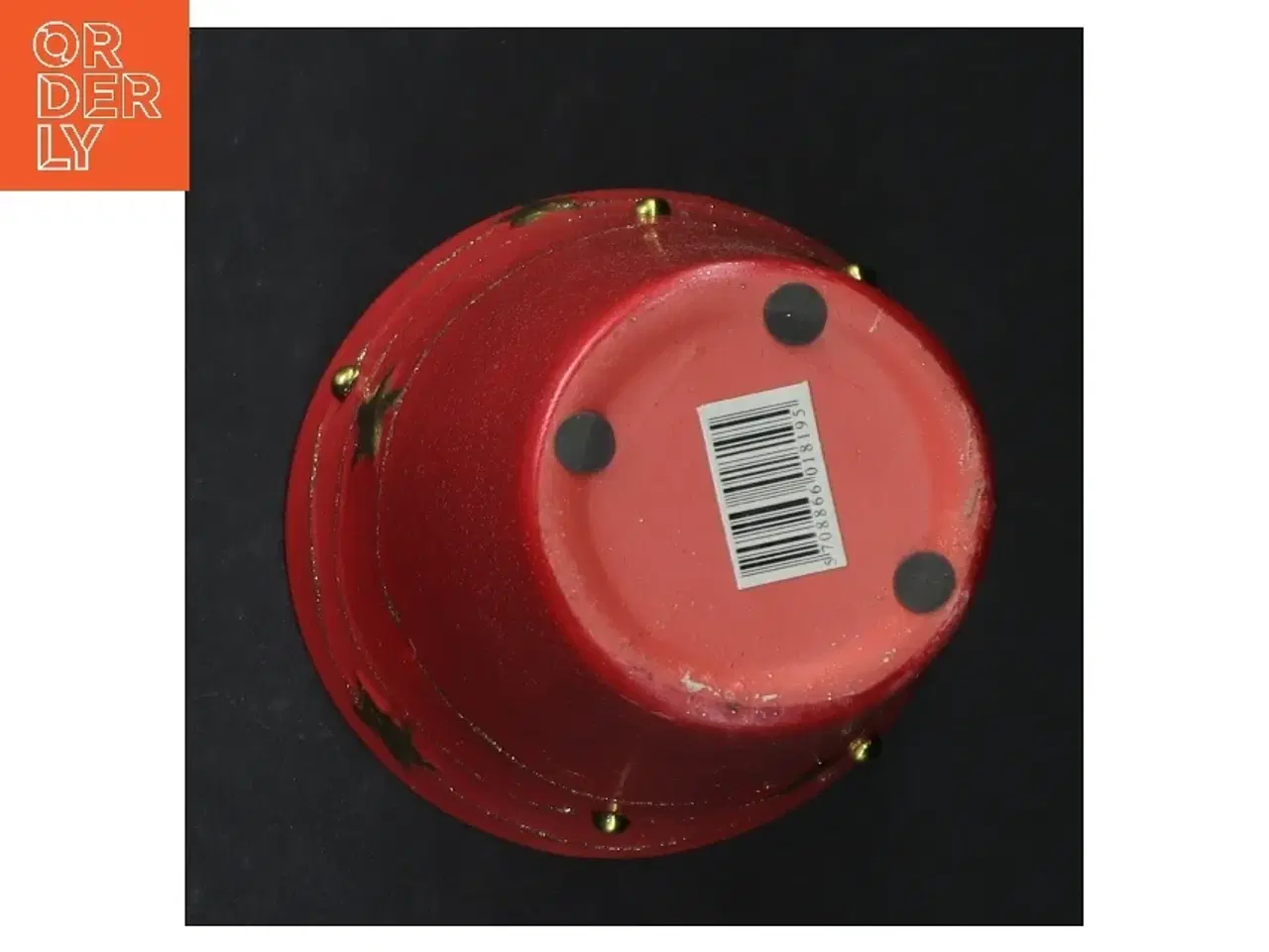 Billede 3 - Rød dekorationspotte (str. H. 14 cm)