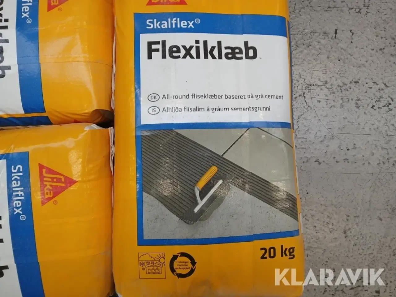 Billede 3 - Fliseklæb grå 480kg Sika Skalflex - Netop gået på dato