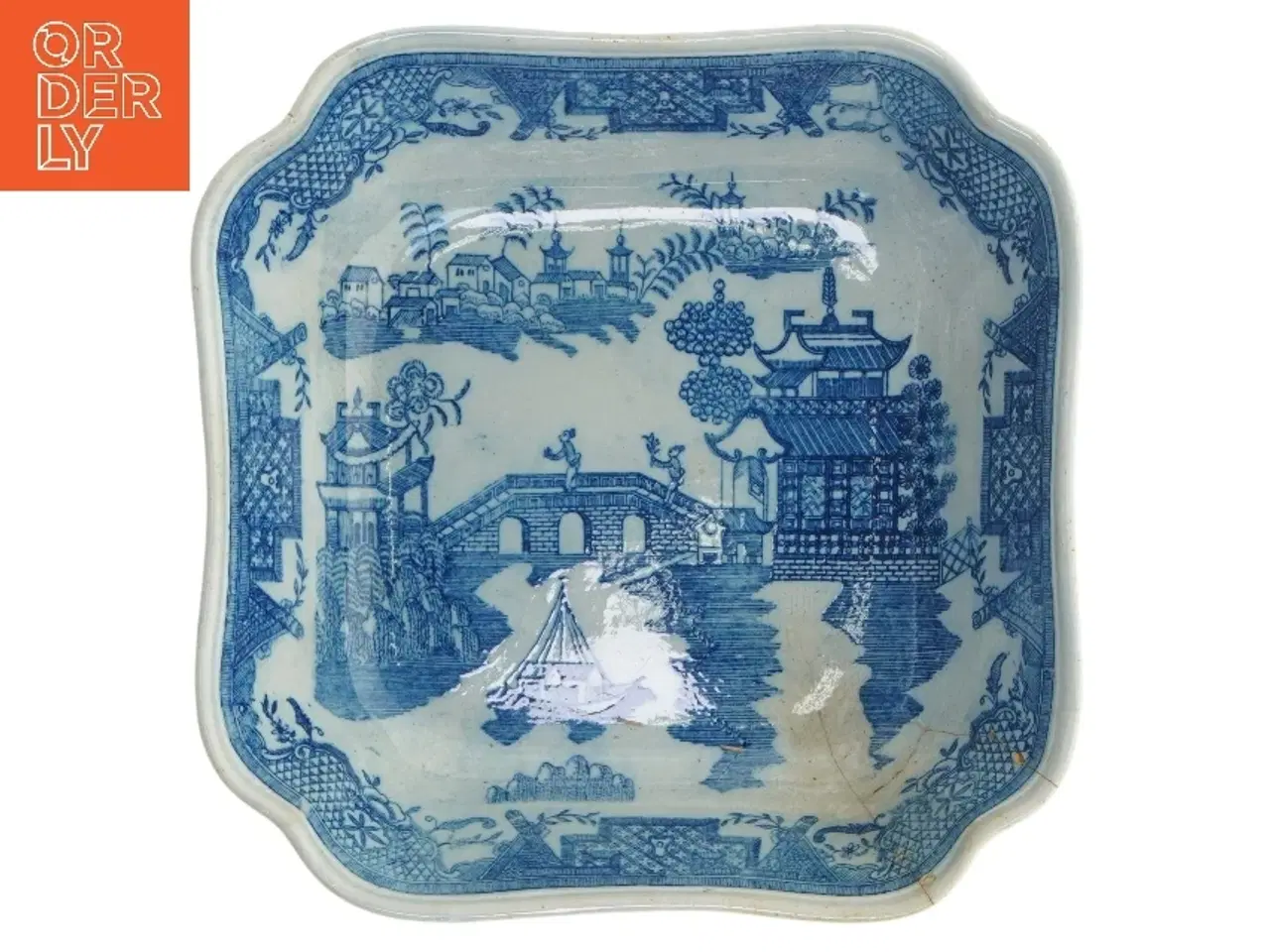 Billede 5 - Sæt med to blå-hvide porcelænsskåle fra Rrstrand (str. 21x21 cm)