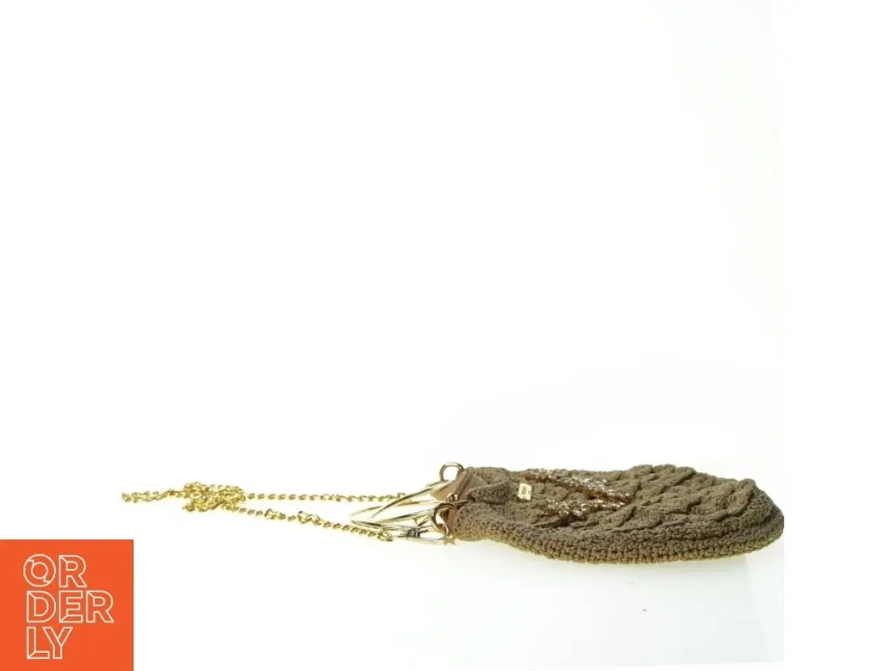 Billede 4 - Hæklet taske fra Simosastre (str. 30 x 25 cm guld)