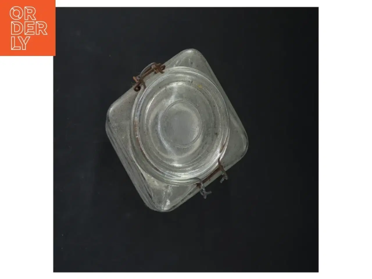 Billede 2 - Glaskrukke med klaplåg (str. 20x11x11 cm)