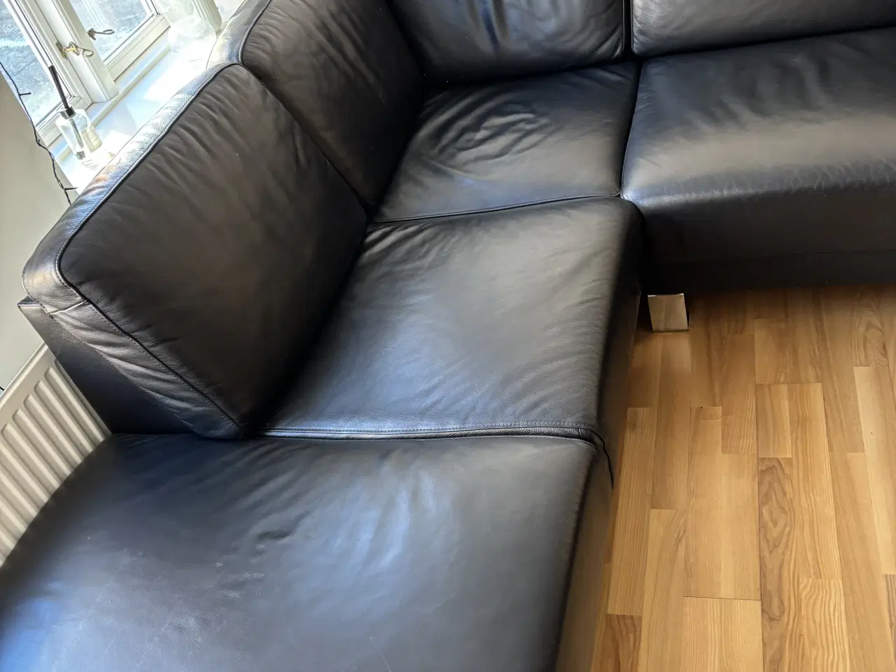 Billede 3 - Chaiselongsofa i ægte læder