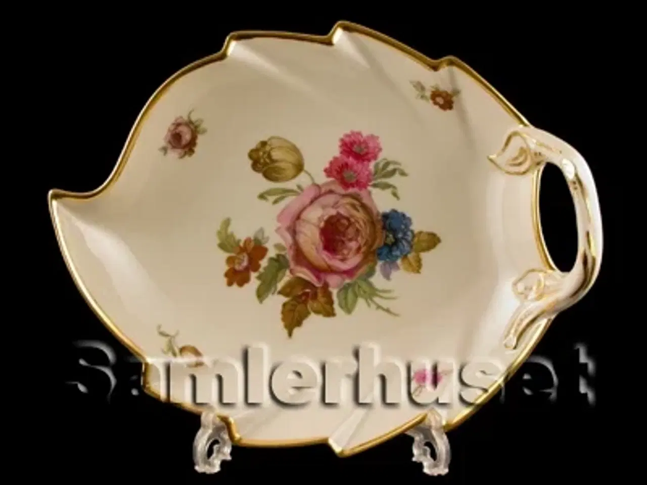 Billede 1 - Rosenborg Kagefad Blad 23x18 cm.