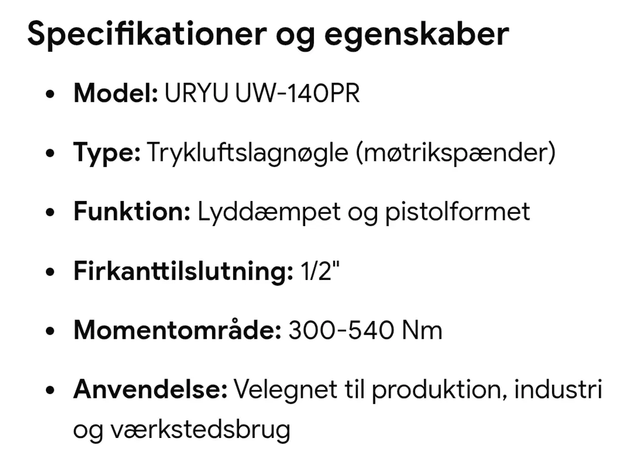 Billede 5 -  Ny  Luftnøgle 1/2"