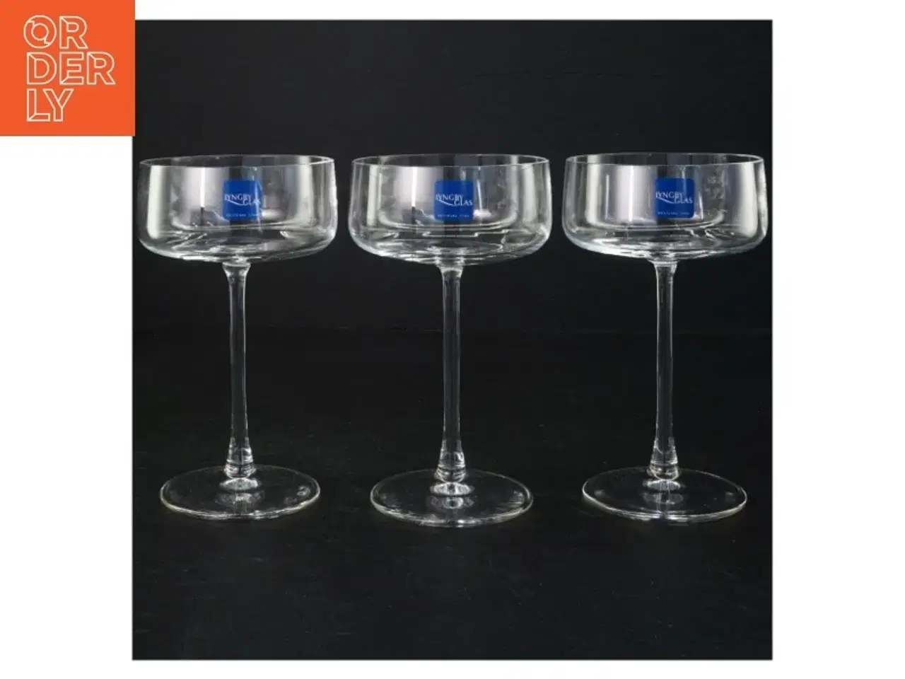 Billede 1 - Champagneskåle fra Lyngby glas (str. 16 x ø 9 cm)