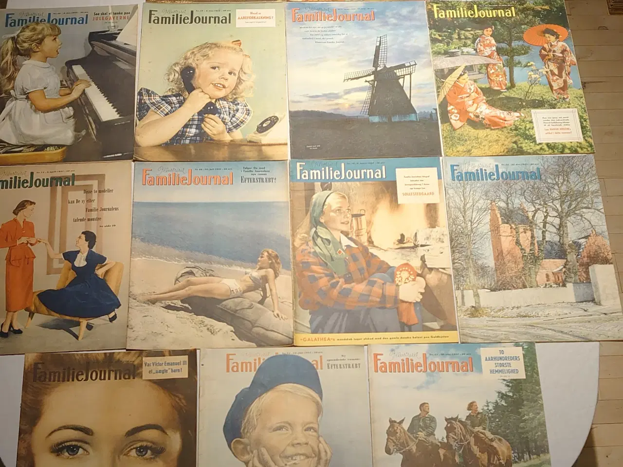 Billede 1 - 13 stk Familie Journalen fra 1950-53. Pæn stand.