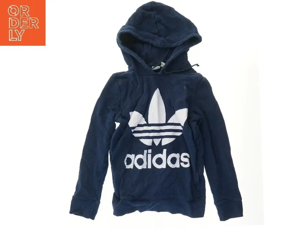 Billede 1 - Blå hættetrøje med logo fra Adidas (str. 152)