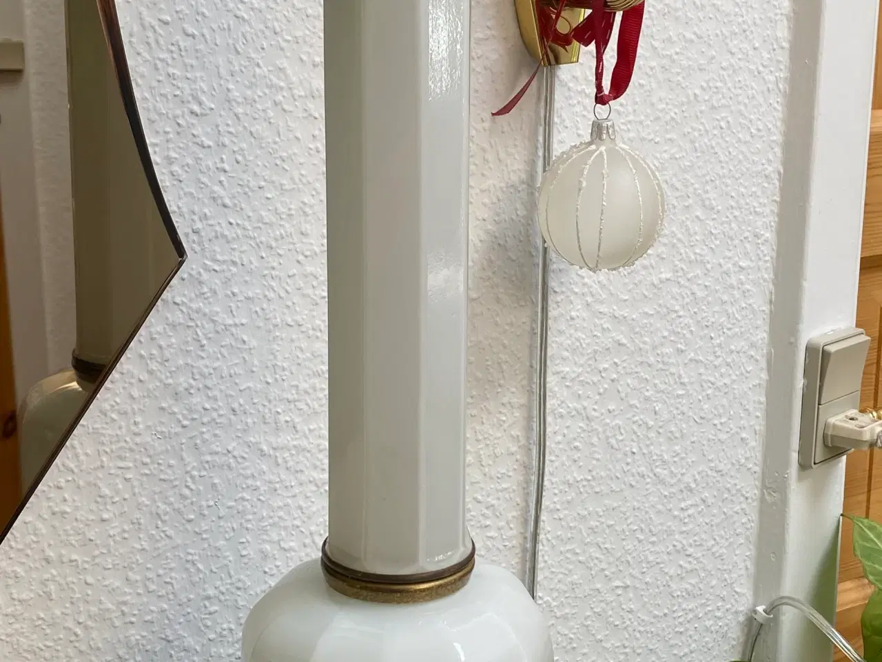 Billede 1 - Heiberg opalglas bordlampe