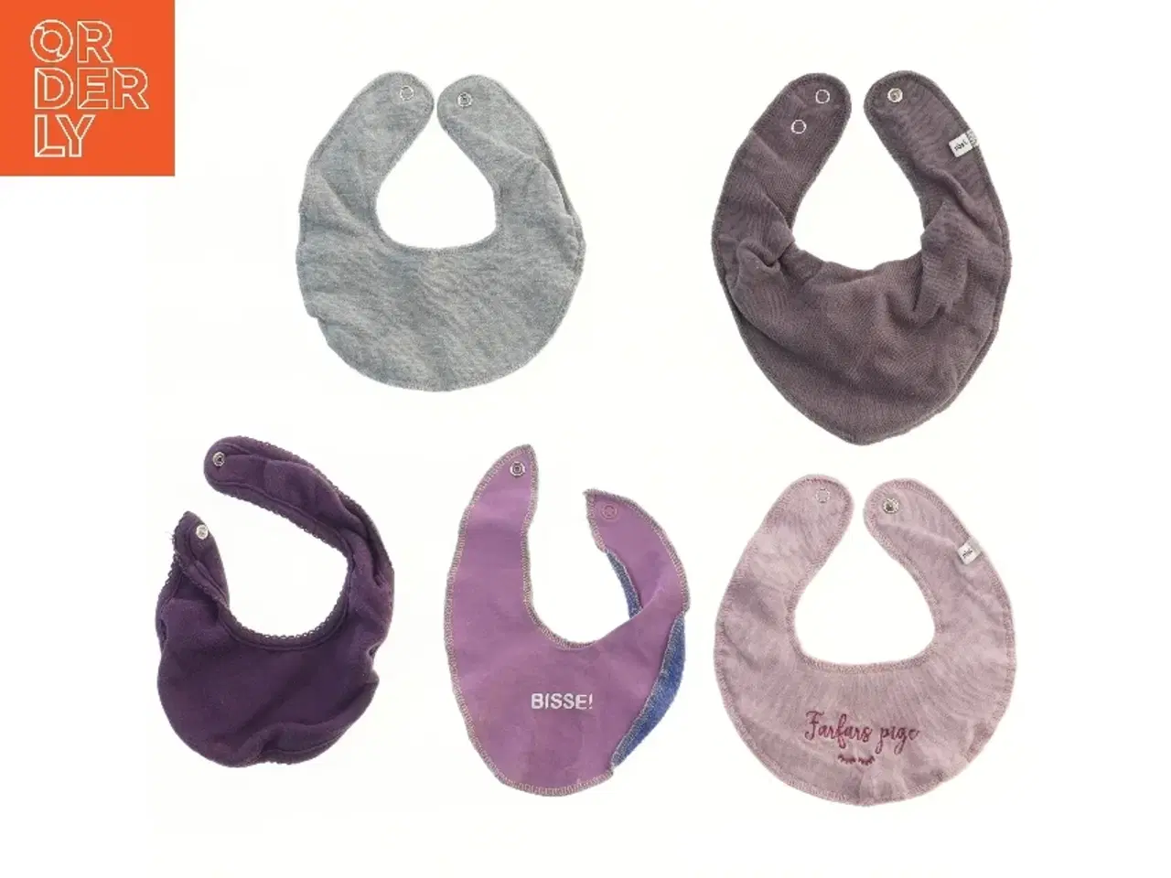 Billede 1 - Baby hagesmækker, 5 stk (str. 5 stk 22 cm)