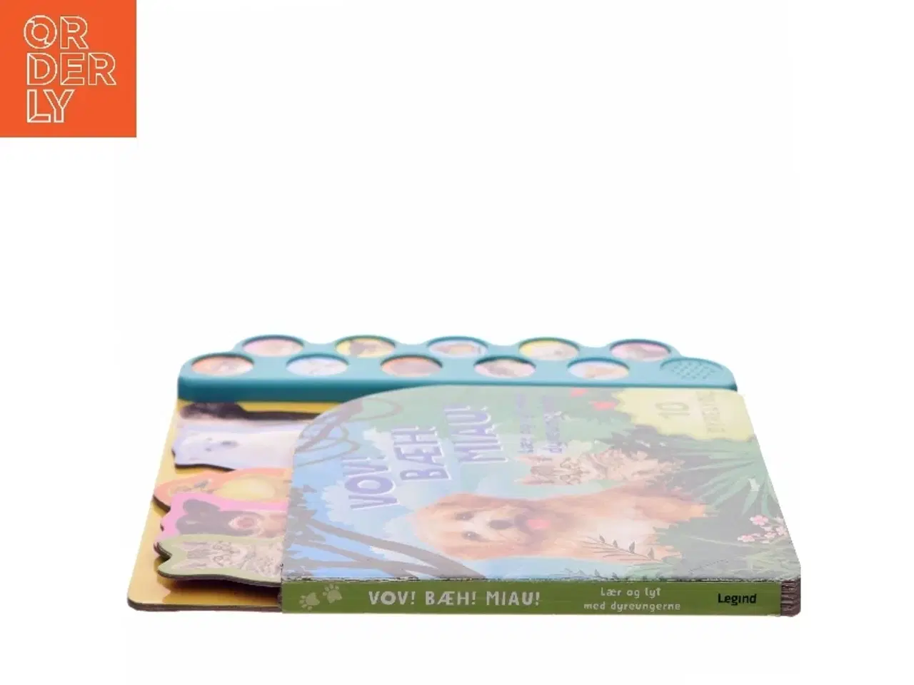 Billede 2 - Vov! Bæh! Miau! - lær og lyt med dyreungerne af <Bogens forfattere< (Bog)