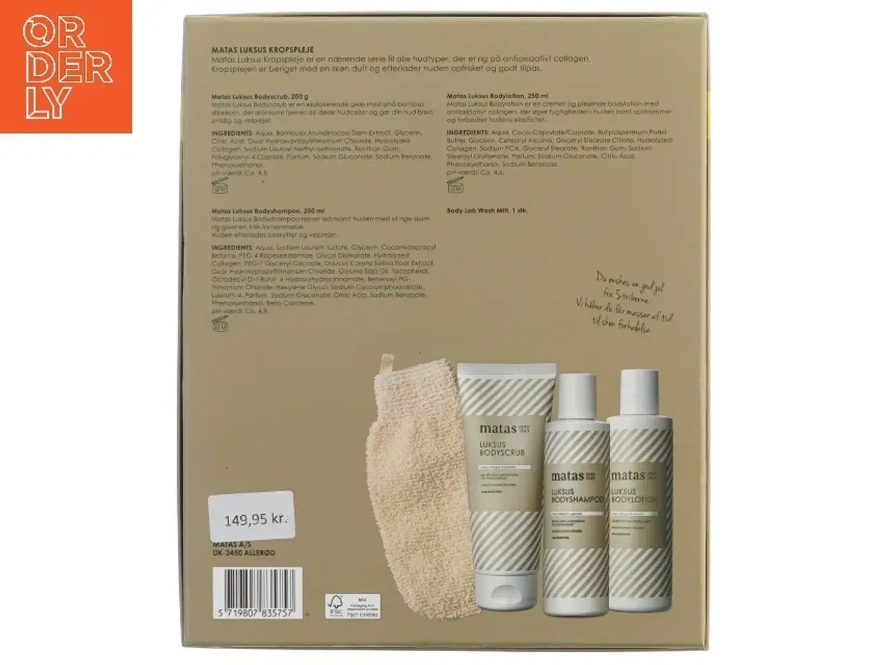 Billede 3 - Matas luksus kropspleje sæt fra Matas (str. 24x30,5 cm)