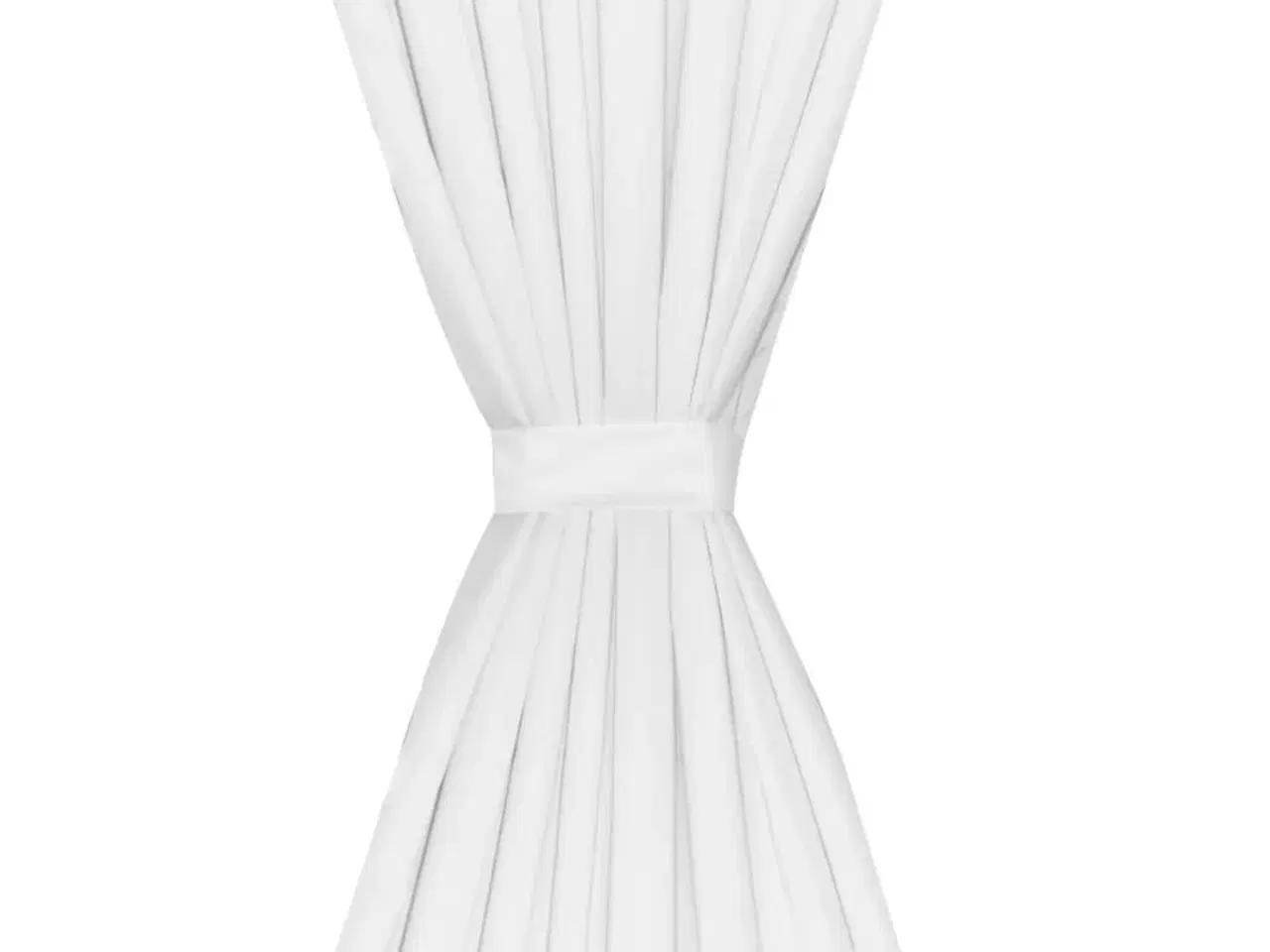 Billede 4 - Mørklægningsgardiner 2 stk. dobbelt lag 140 x 245 cm hvid