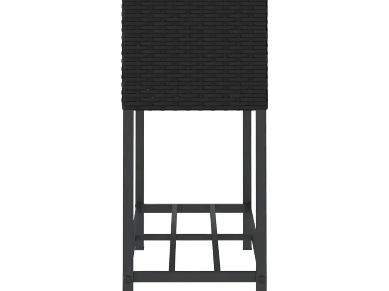 Billede 6 - Plantekasse med hylde polyrattan sort
