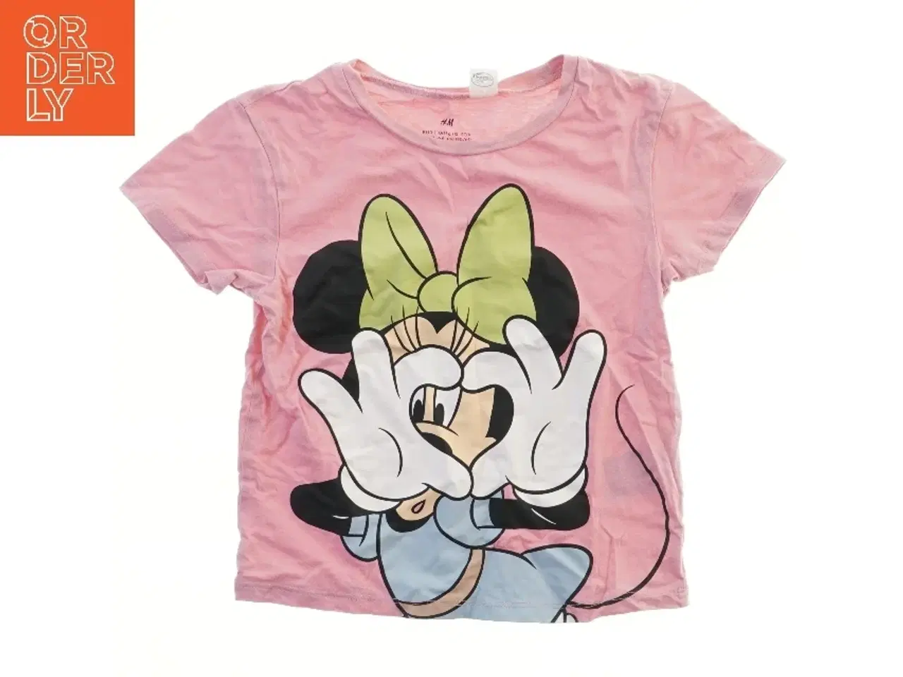 Billede 1 - Kortærmet T-shirt med Minnie Mouse motiv fra H&M (str. 110)