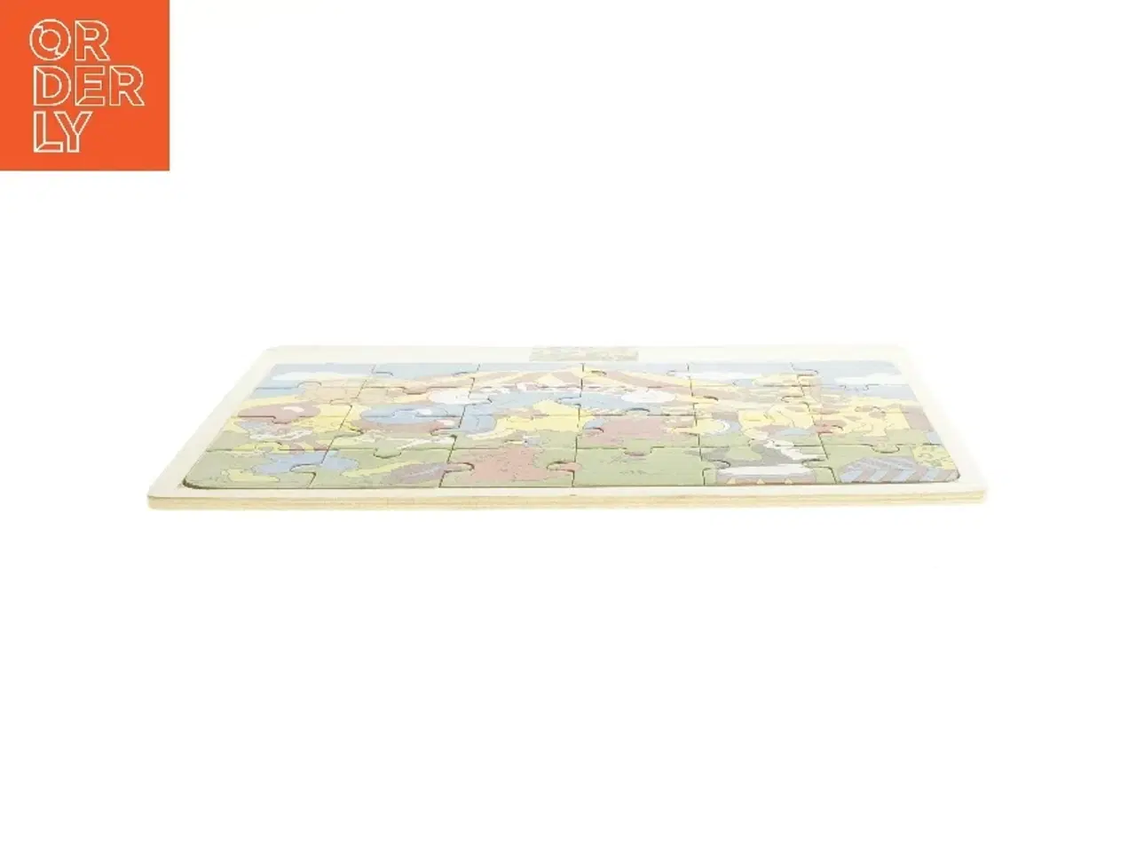 Billede 2 - Træpuslespil med cirkusmotiv (str. 30x22,5 cm)