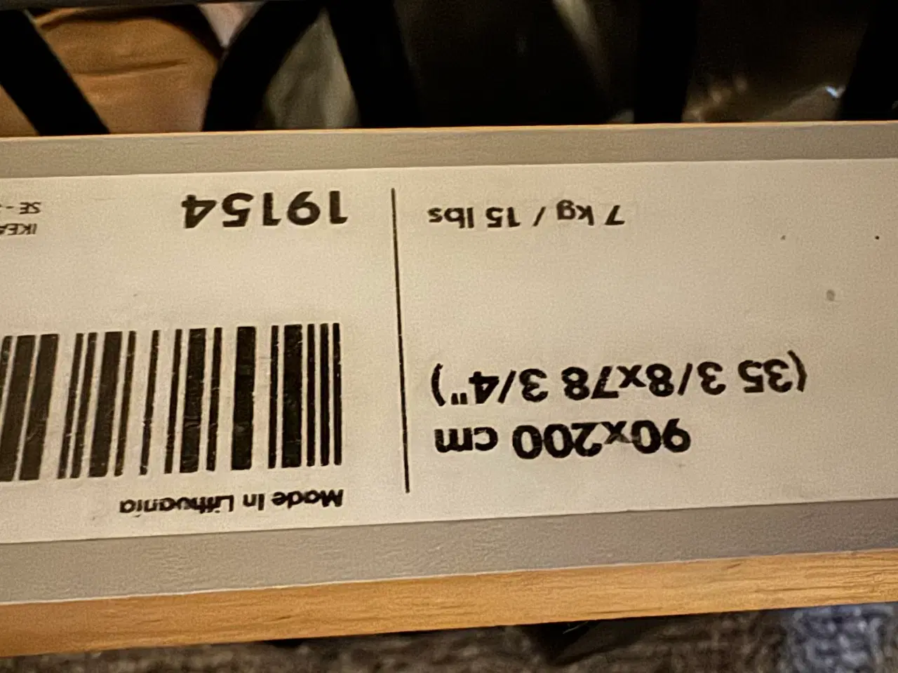 Billede 1 - Ikea seng inkl ny madras 