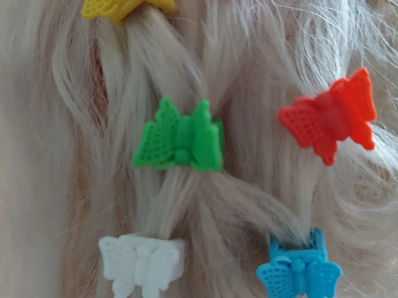 Billede 7 - Hårspænder, sommerfugle, 6 stk.