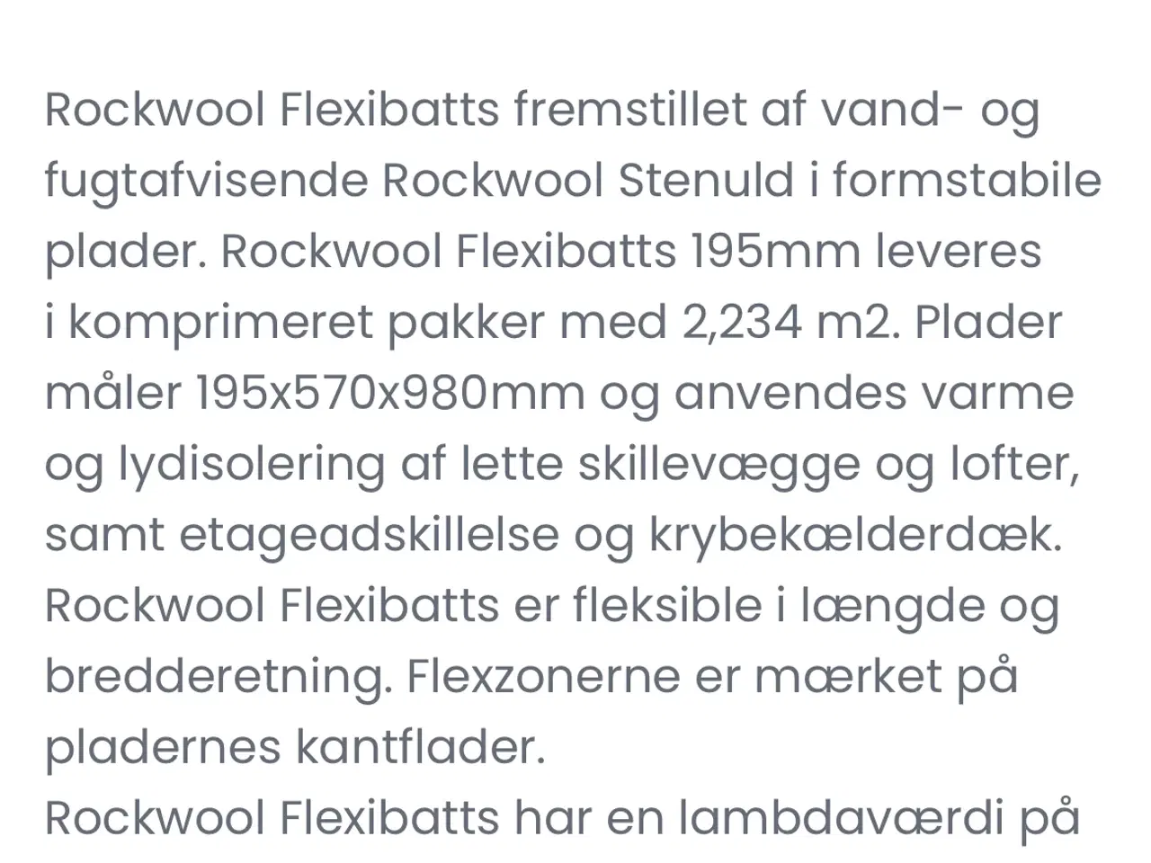 Billede 3 - Flexibatts Rockwool 37