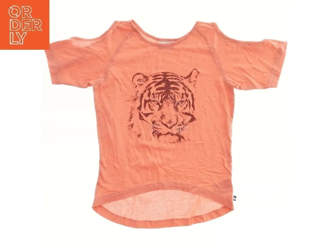 Billede 2 - Orange T-shirt med tigerprint fra Royal Rebels (str. 122)